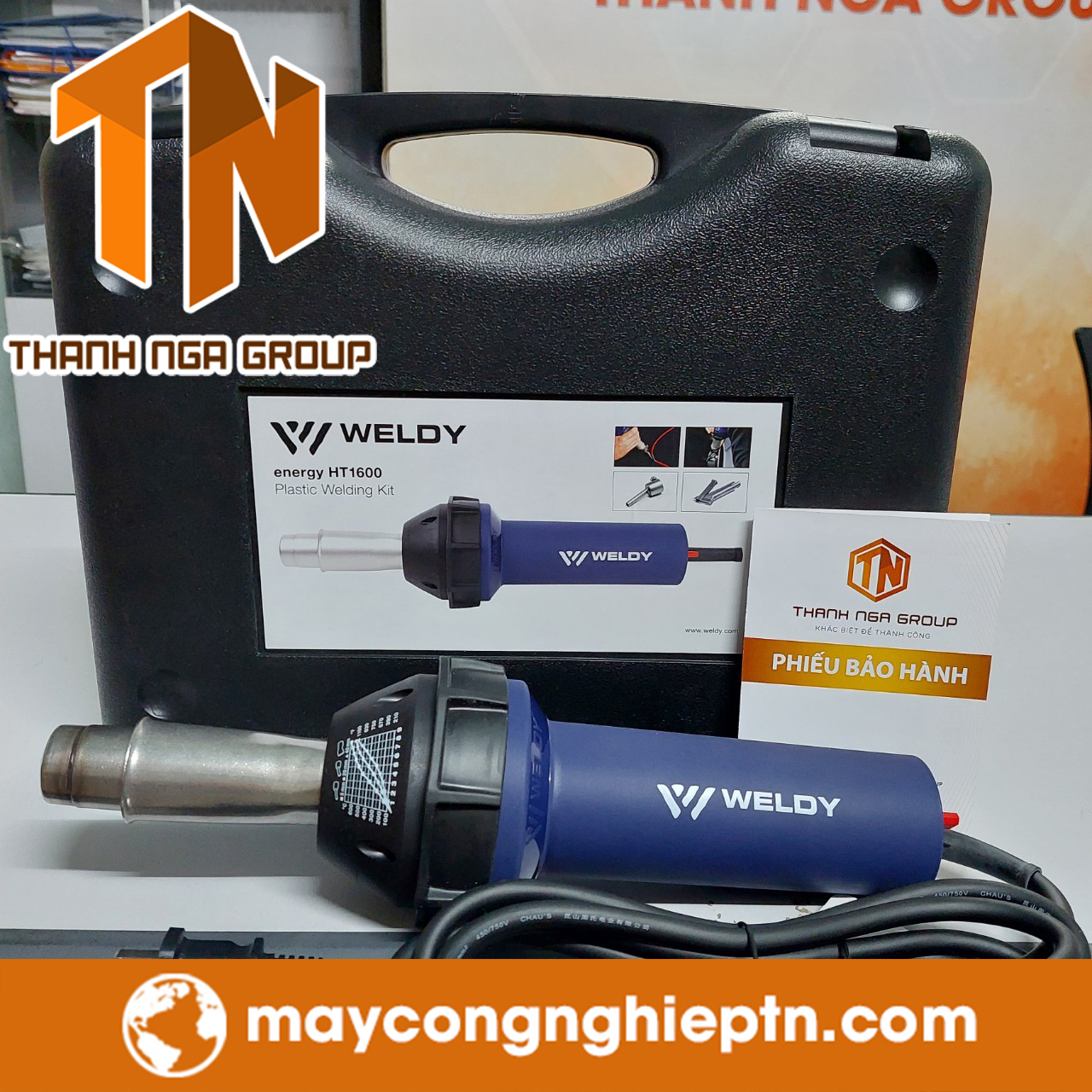 Máy hàn bạt nhựa cầm tay weldy HT1600 | Máy hàn bạt HDPE | Máy hàn nhựa | Máy vá bạt ao tôm | Máy hàn bạt weldy