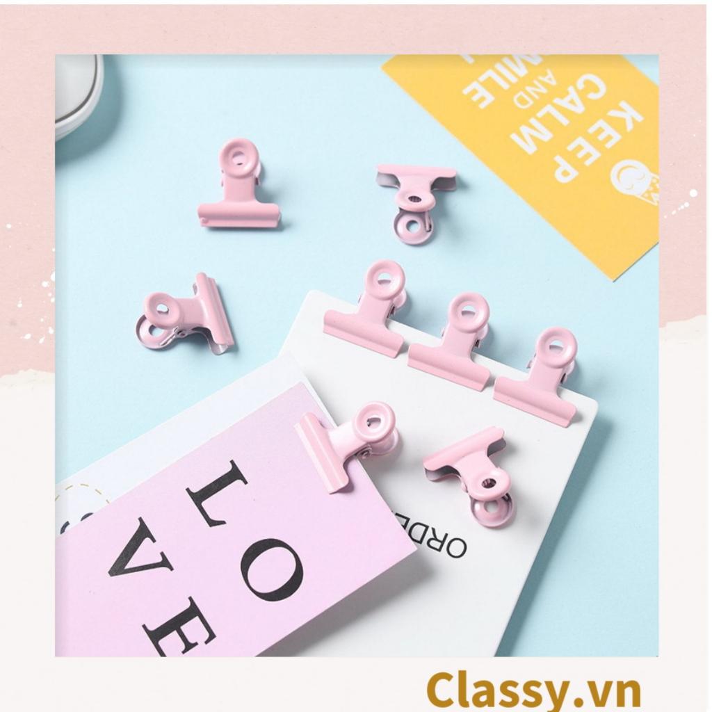 Hộp kẹp giấy Classy bằng thép không gỉ màu pastel PK1421