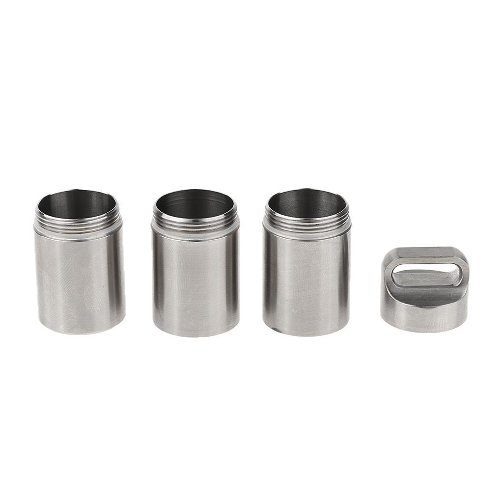 2pcs Travel Pill Organizer Medicine Dispenser - Waterproof Pill Boxes and Organizer - Portable Vitamin Container Holder