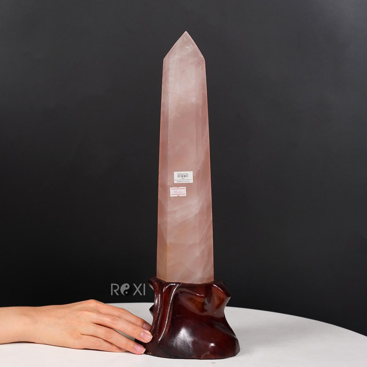 Trụ Đá Thạch Anh hồng 2,7kg - 43cm