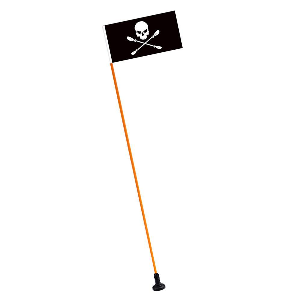 Marine Boat Kayak Safety Flag with Mount and Pole for Kayaking Sailing Fishing