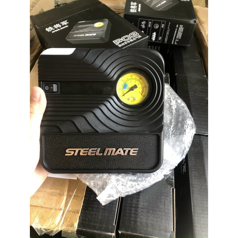 Bơm ô tô STEELMATE P05 điện tử - Bơm xe ô tô, xe máy thông minh cảm biến hơi tự ngắt