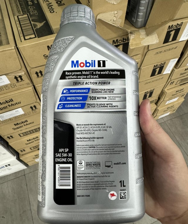 Nhớt Mobil 1 5W30 1L cho xe ga (900002)
