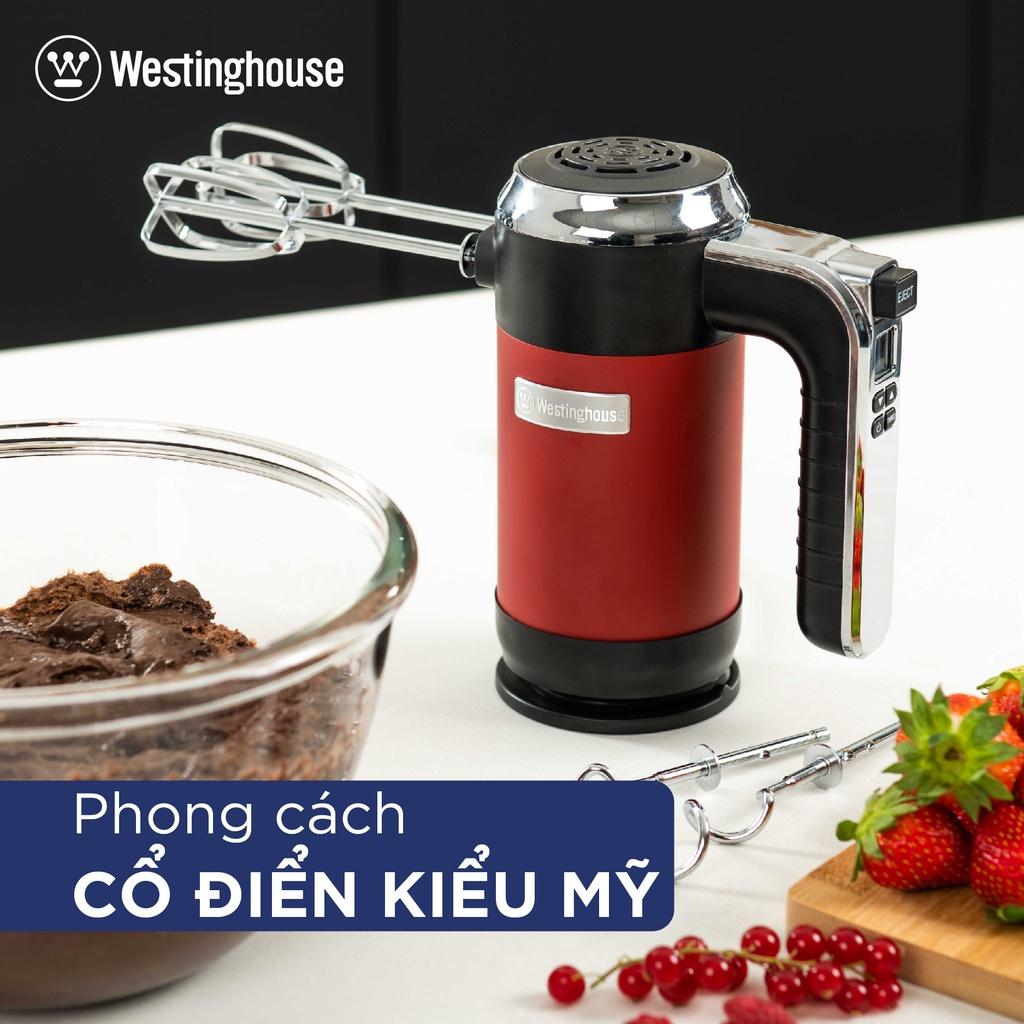 Máy Đánh Trứng, Trộn Bột Cầm Tay Westinghouse, Máy Tạo Bọt Cafe, Công Suất 350W, 6 Tốc Độ, Màn Hình Led, Nhập Mỹ