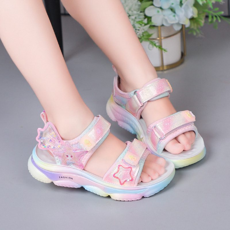 Giày Sandal quai hậu cho bé gái, thể thao siêu nhẹ, êm nhẹ chống trơn  – GSD9132