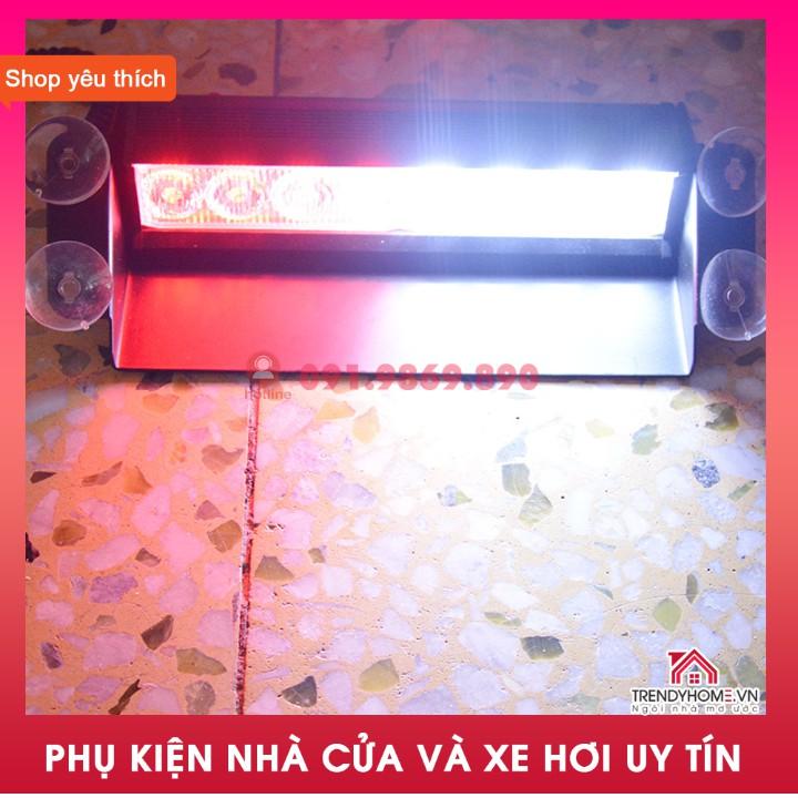 Đèn Led chớp xanh đỏ để taplo xe hơi, đèn nháy xin vượt ô tô,bản cao cấp công suất lớn vỏ bằng kim loại