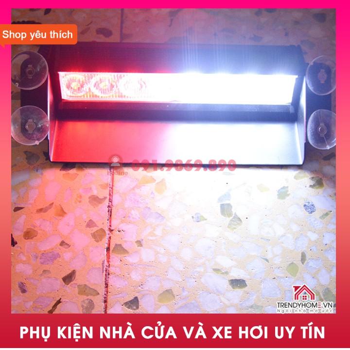 Chớp xanh đèn led đỏ dành cho ô tô,bản cao cấp công suất lớn vỏ bằng kim loại