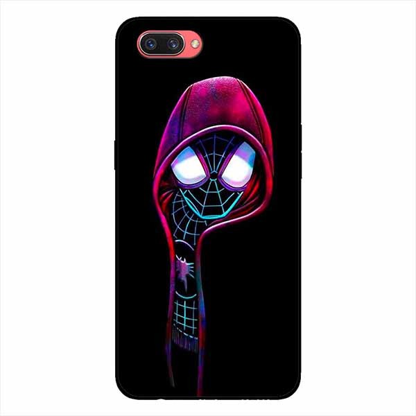 Ốp lưng in cho Oppo A3s Nhện Đen