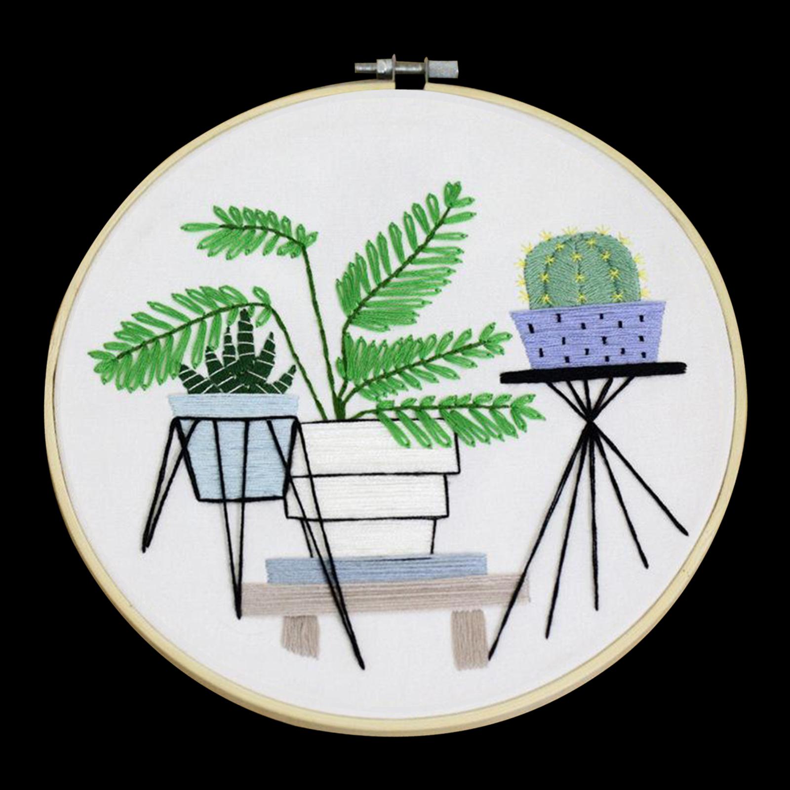 Full Range of Embroidery Starter Kit Cross Stitch Kit for Beginners Style1