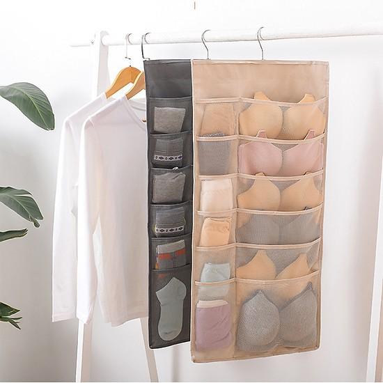 Túi treo đồ 2 mặt 30 ngăn đựng đồ lót, vật dụng gia đình chất liệu vải oxford chống thấm nước bền đẹp