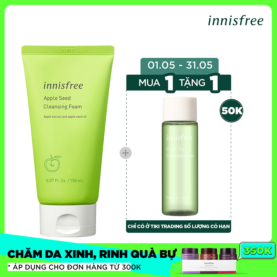 Sửa rửa mặt làm sạch sâu Innisfree Apple Seed Soft Cleansing Foam 131171066 (150g)