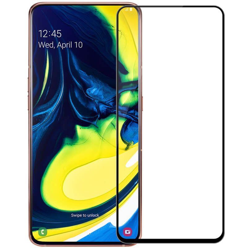 Miếng dán kính cường lực full màn hình 111D cho Samsung Galaxy A80 / A90 hiệu HOTCASE (siêu mỏng chỉ 0.3mm, độ trong tuyệt đối, bo cong bảo vệ viền, độ cứng 9H) - Hàng nhập khẩu