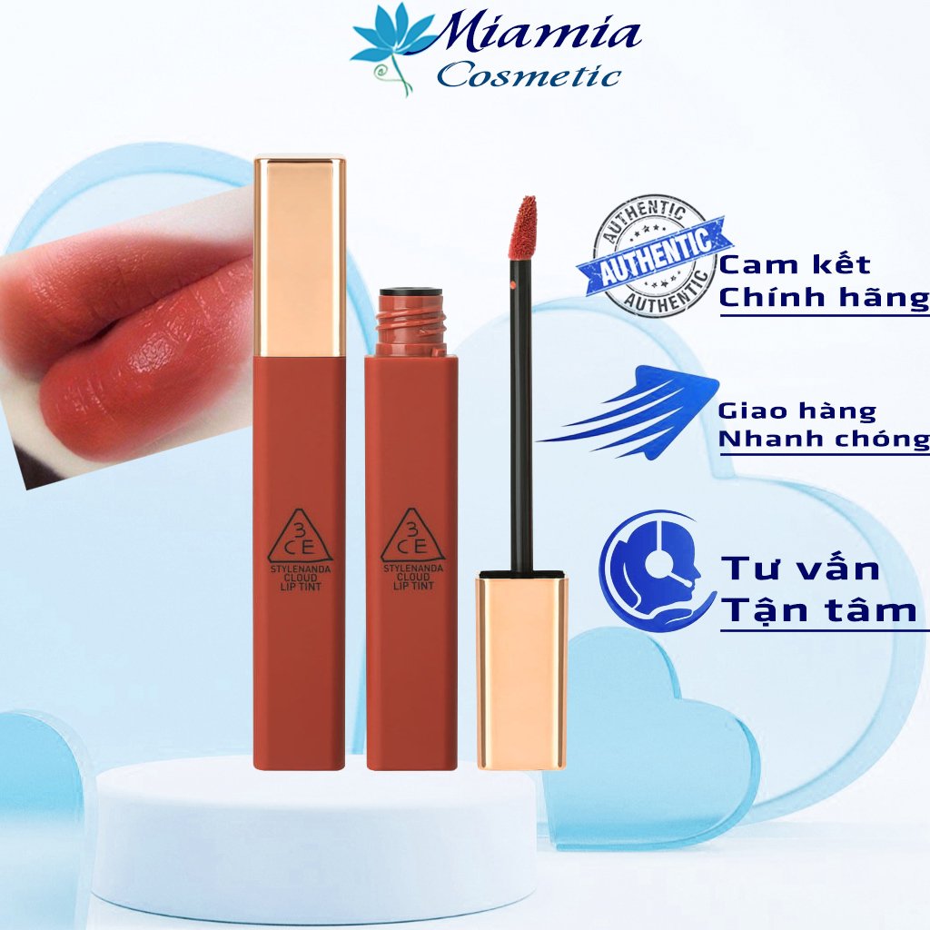 Son 3CE Cloud Lip Tint Needful Sắc Son Đỏ Gạch Thời Thượng