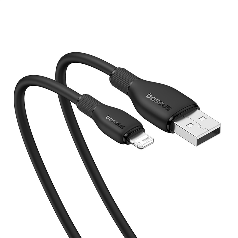 Cáp Sạc Nhanh Baseus Pudding Series USB to Ln 2.4A dùng cho Iphone ipad (Fast Charging Data Cable) - Hàng Chính Hãng