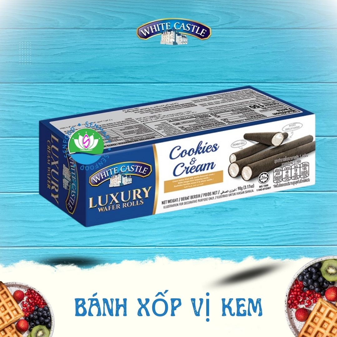 [Mua 2 tặng 1] Bánh xốp kem White Castle nhập khẩu Malaysia 90g White Castle combo 3 vị ngẫu nhiên