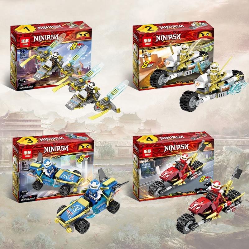 Đồ chơi xếp hình Lego ninjago xe full 8 bộ