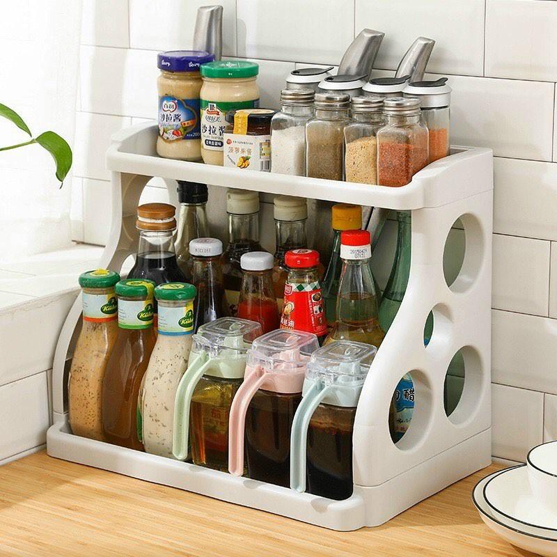 Kệ 2 tầng đựng vật dụng, gia vị nhà bếp