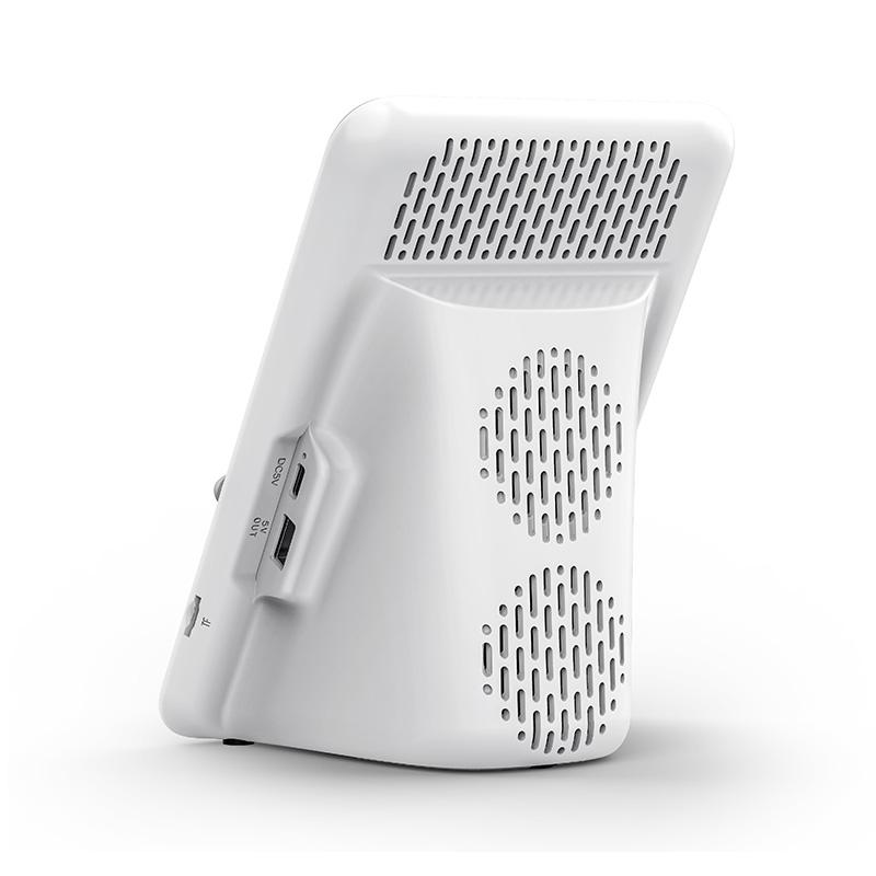 BT512 NĂNG TUYỆT VỜI TUYỆT ĐỐI LED LED LED LED LED với máy sạc không dây đứng FM Radio USB Sạc nhanh Color: White