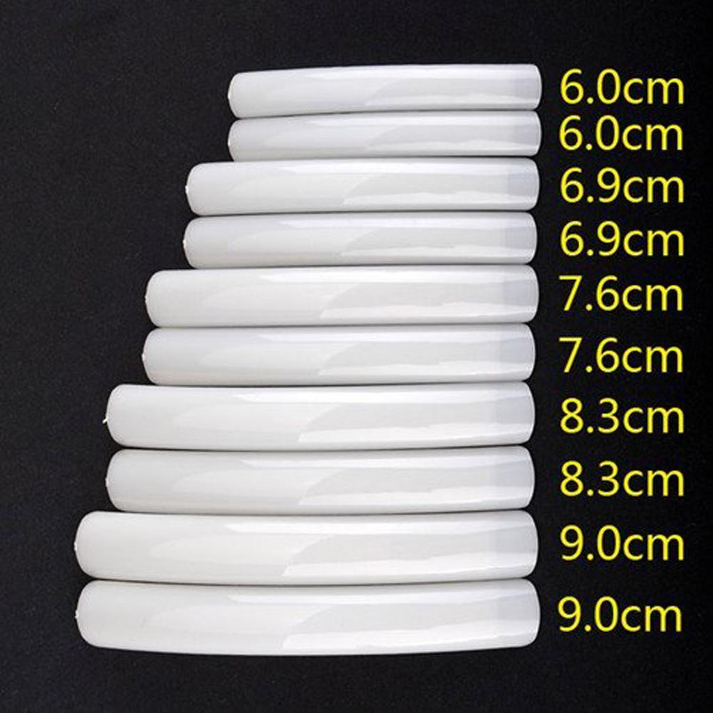 5 Pair Extra Long Plastic French False Nail Art Care Salon Tips Nature and C