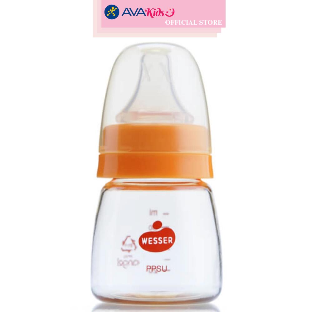Bình sữa WESSER nhựa PPSU 60ml
