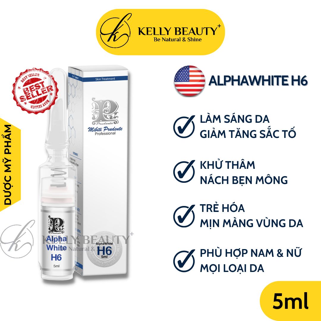 Kem Dưỡng Mibiti Prudente Alphawhite H6 - Cải Thiện Vùng Da Tăng Sắc Tố, Mờ Thâm Sạm Nám - Kelly Beauty