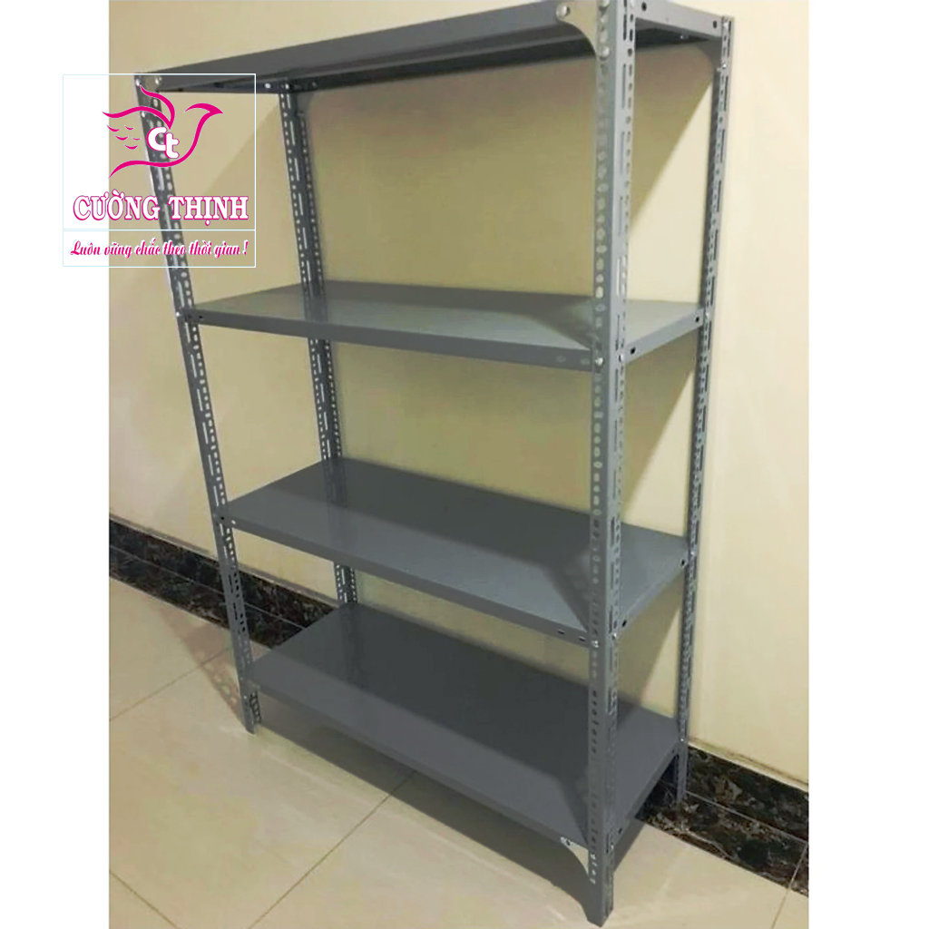 Kệ sắt Trưng bày 4 Tầng | Cao 1m2 x Dài 1m2 x Rộng 30cm, Chứa đựng đồ trong nhà