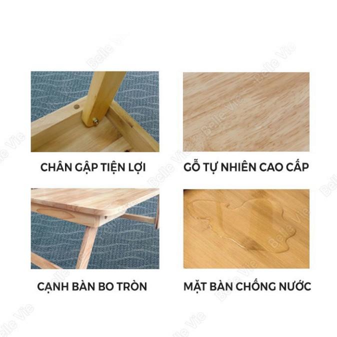 Bàn Học Gấp Gọn, Bàn Ngồi Bệt Để Đồ, Trang Trí Decor Nhà Cửa Gỗ Tự Nhiên 15 Ly Shop Change Gia Dụng Thông Minh