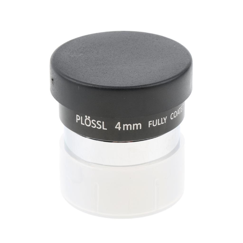 4mm 1.25inch Plossl Telescope Eyepiece Lens - 4-element Plossl Design - Threaded for Standard 1.25inch Astronomy Filters