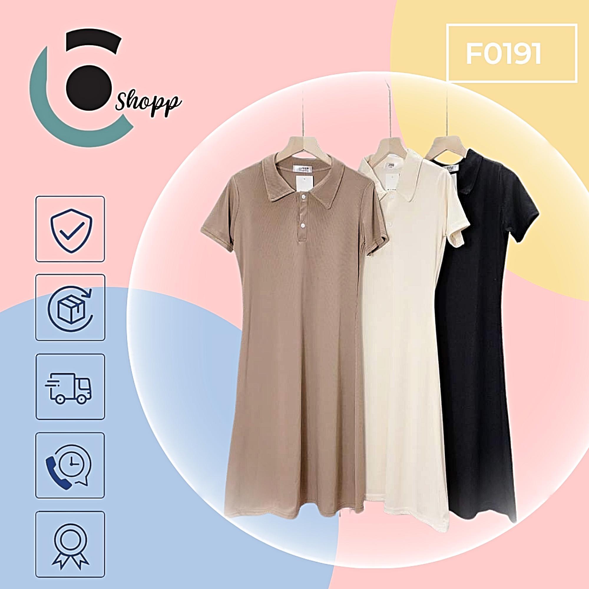 Đầm polo fom dài (F0191) cao cấp