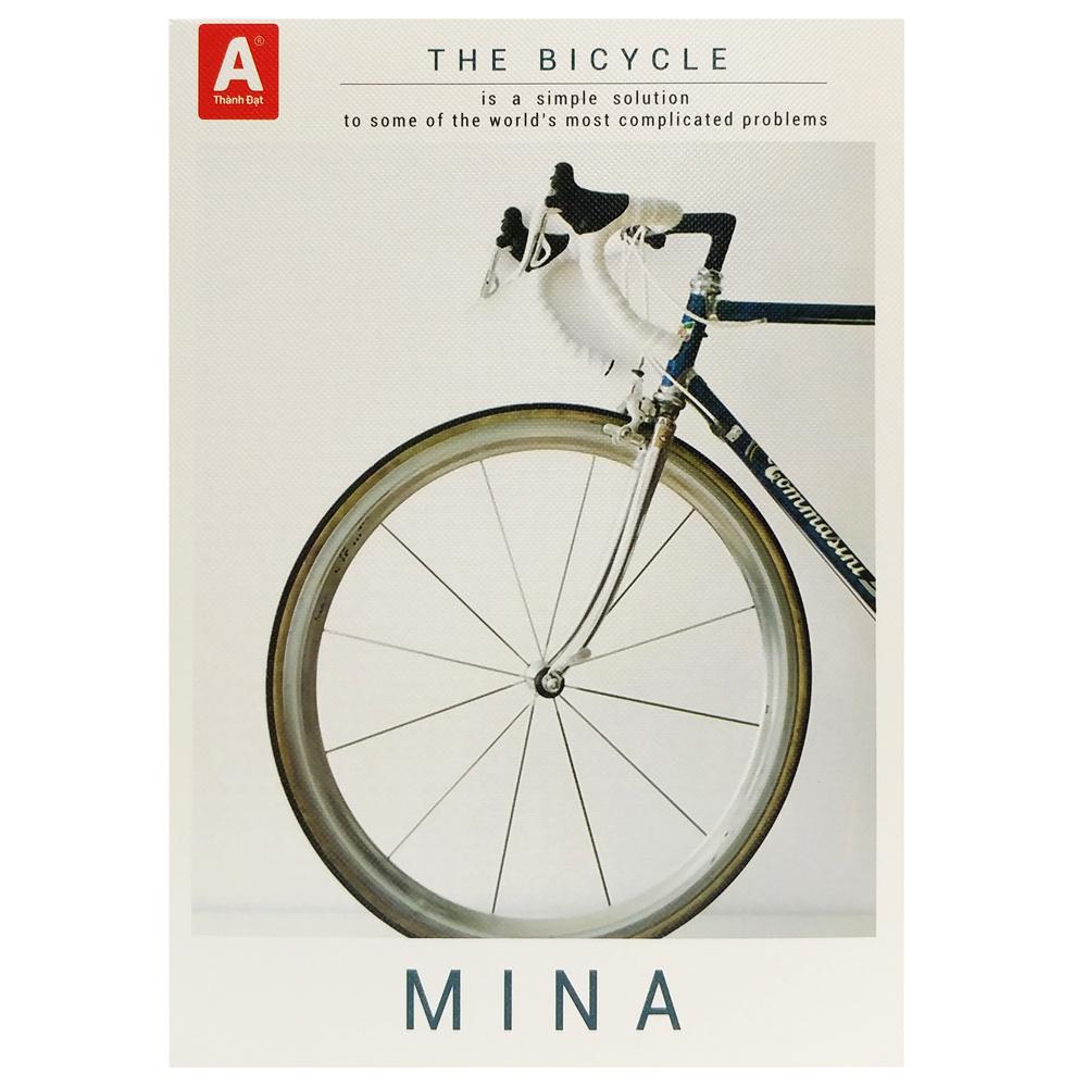 Combo 5 Tập Sinh Viên 4 Ly Ngang 96 Trang 80gsm - Thành Đạt - Mina The Bicycle (Mẫu Màu Giao Ngẫu Nhiên)