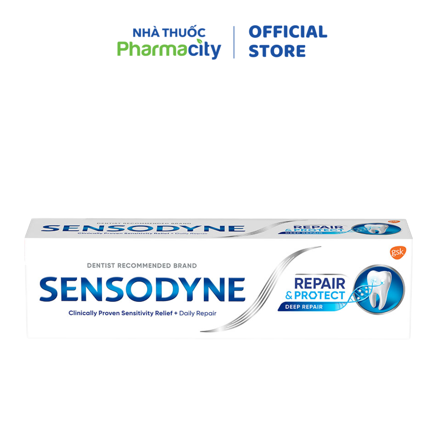 Kem Đánh Răng SENSODYNE Repair &amp; Protect Giúp Phục Hồi Răng Nhạy Cảm (tuýp 100g)