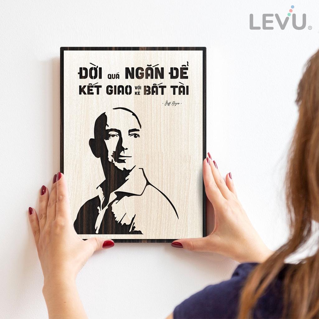 Tranh status ngắn gọn về lời khuyên của Jeff Bezos ý nghĩa LEVU NT11