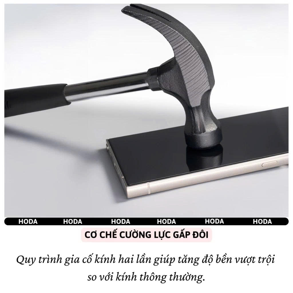 Kính cường Lực Hoda 0.21mm cho Samsung Galaxy S25Ultra / S24 Ultra - Độ trong 4K Full Màn Hình 9H Chống Xước Bẩn Nano - Hàng chính hãng