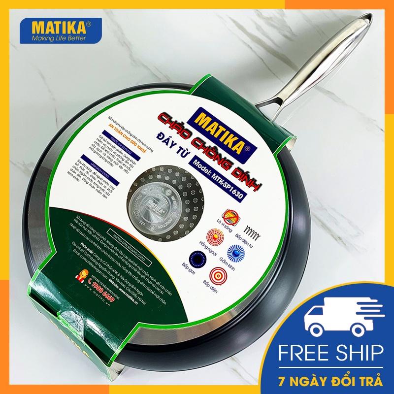 Chảo Chống Dính Đáy Từ MATIKA Sâu Lòng Size 30CM MTK-SP1630 - Hàng chính hãng