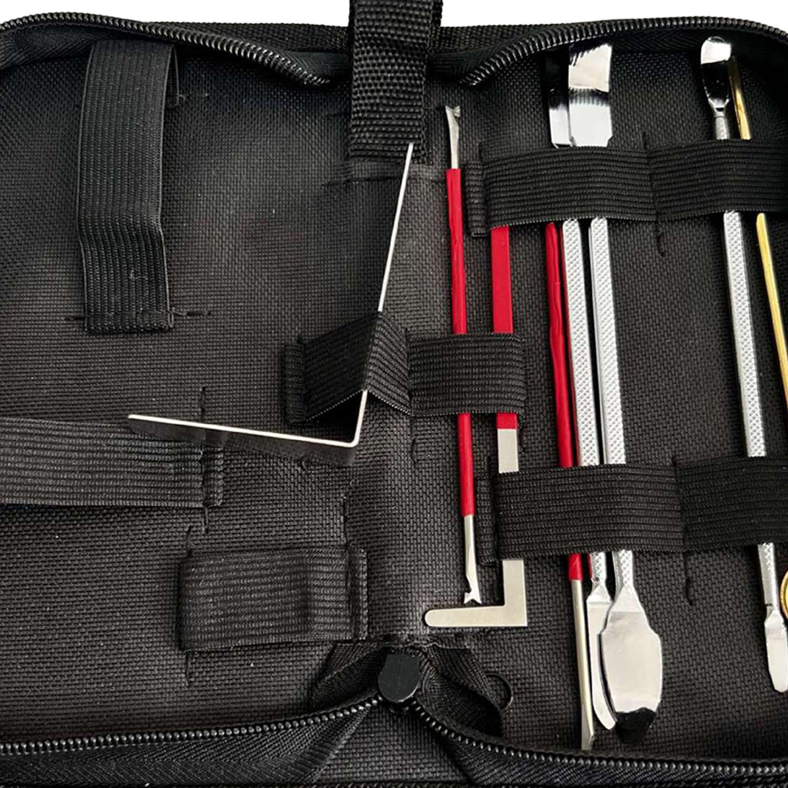 8Pcs Stainless Steel Clarinet Repair Tool Kit,Gasket Adjustment,Woodwind Instrument Maintanance Kit with Carry Case for Oboe Piccolo Clarinet