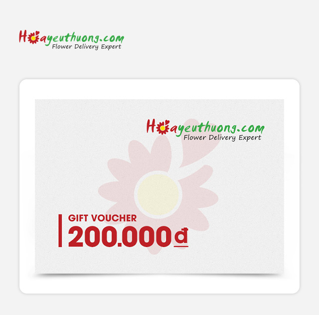 Phiếu Quà Tặng Hoa Yêu Thương 200K