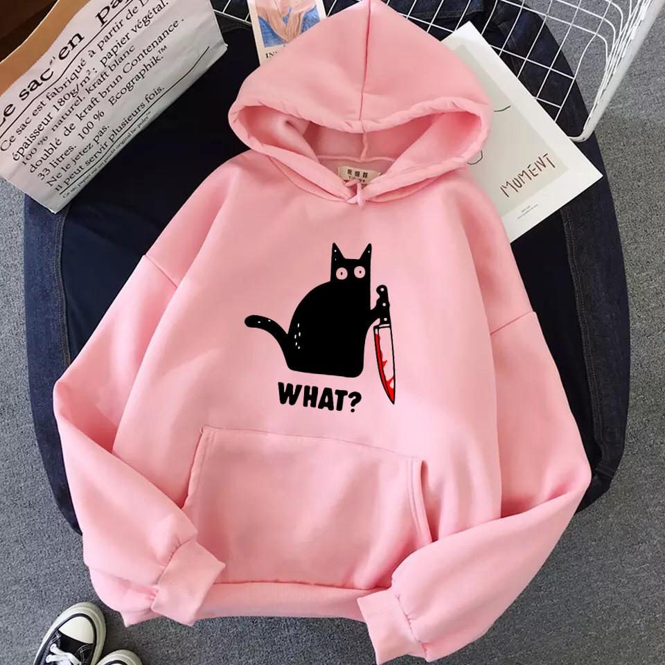 ÁO HOODIE IN KNIFE CAT