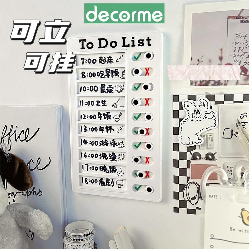 Bảng Nhựa Ghi Nhớ, ghi chú Checklist khoa học Văn Phòng Phẩm Decorme