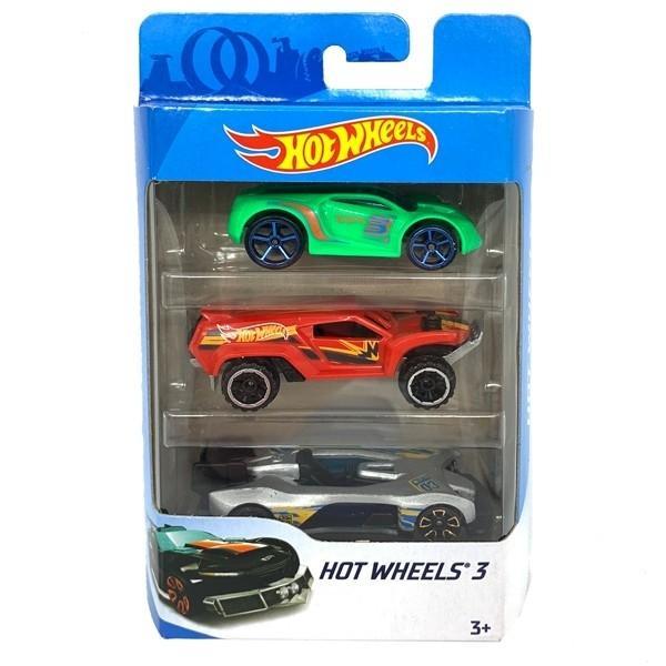Bộ 3 Siêu Xe Hot Wheels K5904 (Mẫu Sản Phẩm Bên Trong Là Ngẫu Nhiên)