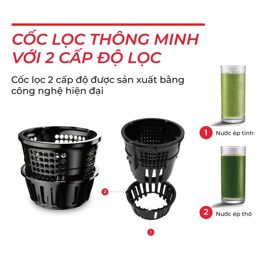 Máy ép chậm trái cây rau củ hoa quả Rapido Hàng Chính Hãng RSJ-200M cổ to