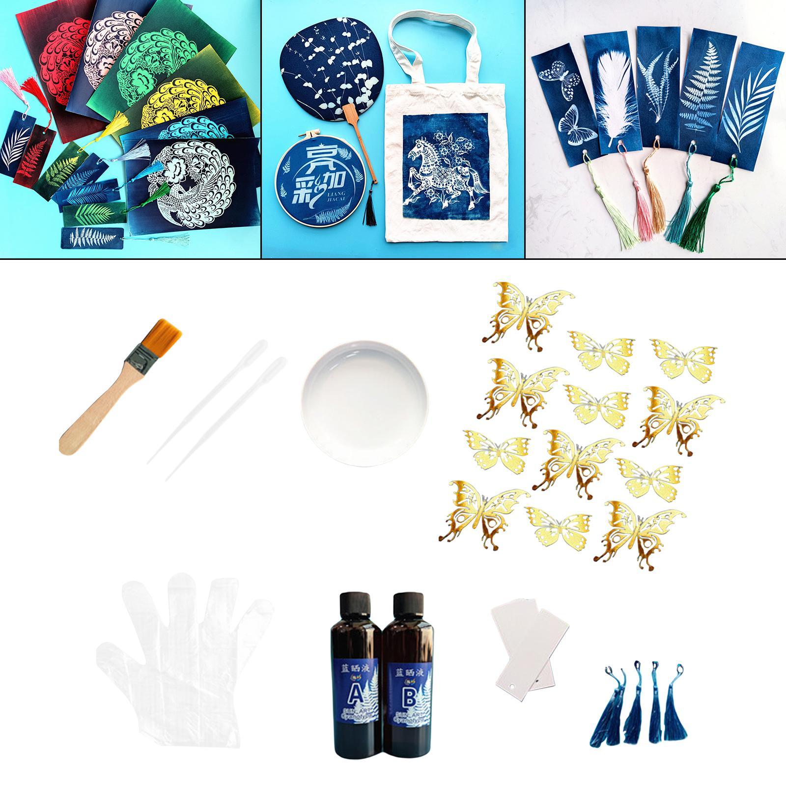 Cyanotype Printing DIY Kit  High Sensitive f/ sun Printing Paper