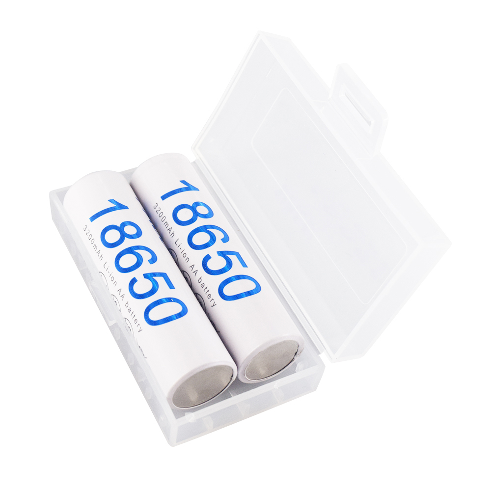 Hộp Đựng Pin 18650 Trong Suốt Chất Lượng Cao Bằng Nhựa Bền Có Nắp Đậy, 2