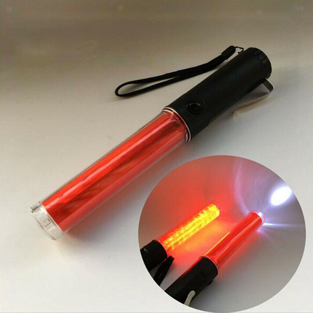 4Pcs 26cm Police Signal Traffic Wand LED Flashlight Beacon Road Control