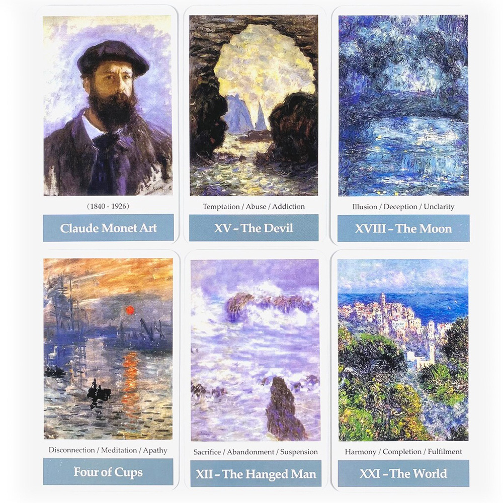 Bộ Bài Claude Monet Imperssionism Art Tarot 78 Lá Bài