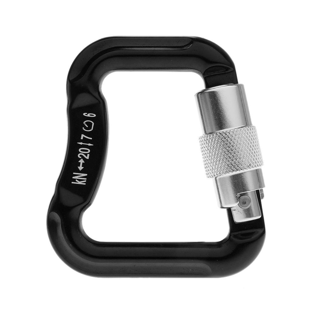 4 Pieces / Set 20KN Abseiling Paragliding Paraglider Parachute Snap Auto Lock Carabiner