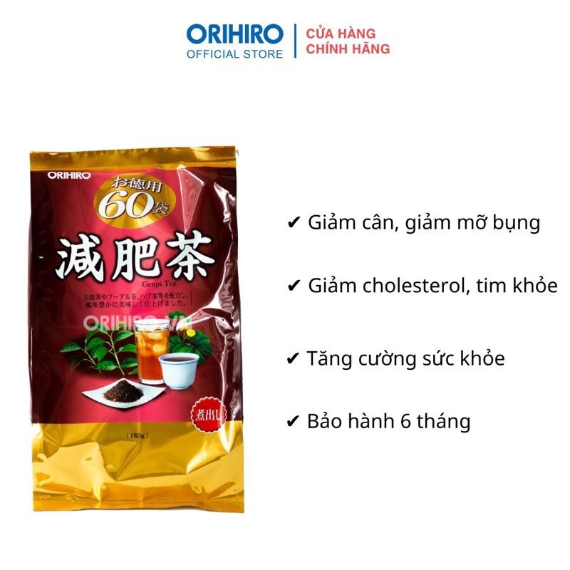 Trà Genpi Orihiro 60 gói/túi, thơm ngon, dễ uống, dùng trong 2 tháng