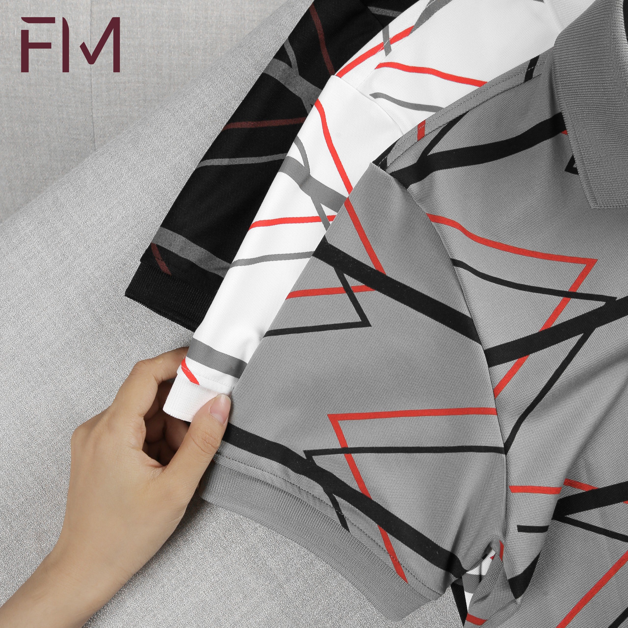 Áo polo thời trang nam, thiết kế đường kẻ độc lạ, chất vải mềm mịn - FORMEN SHOP - FMPS185