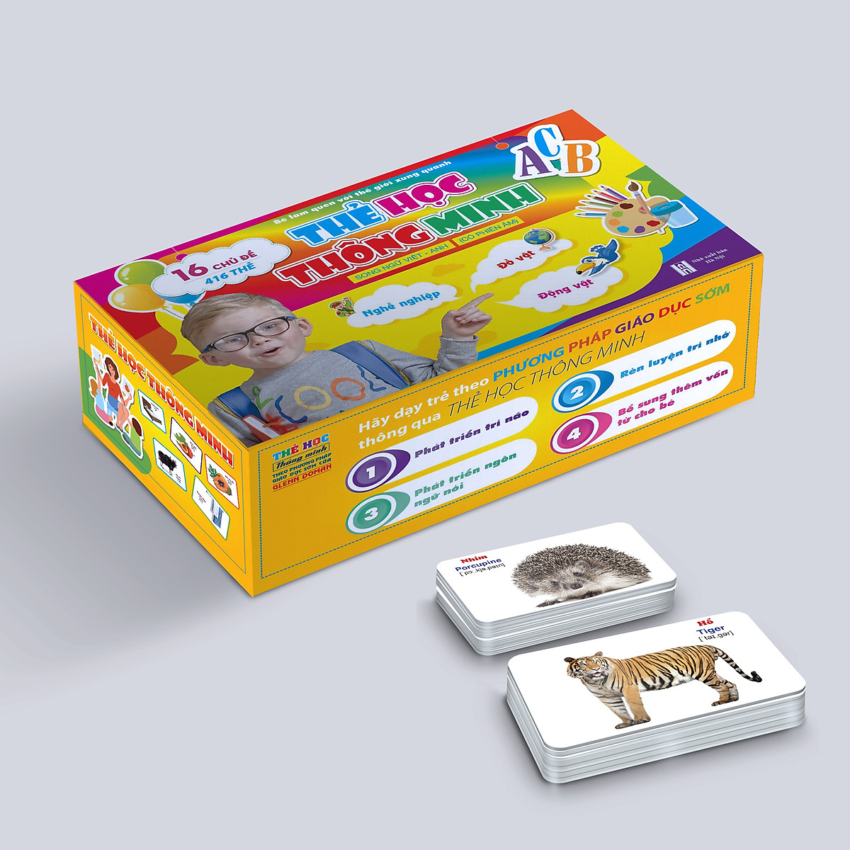 Bộ Thẻ học Thông minh - 416 Tấm Flashcards Tiếng Anh - 16 Chủ Đề Mới Nhất - Hàng Chính Hãng MINIIN