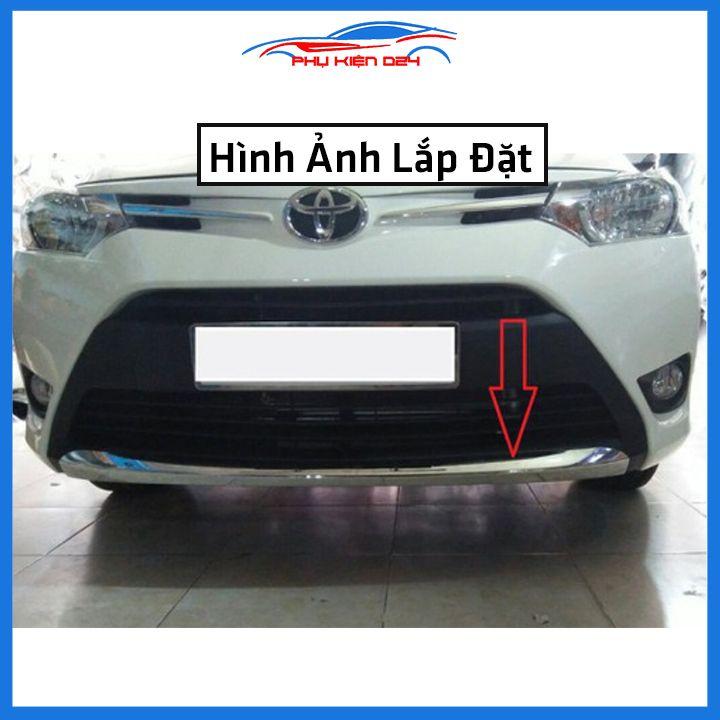 Ốp cản trước cho Vios 2014-2015-2016-2017 mạ crom trang trí chống trầy bảo vệ xe
