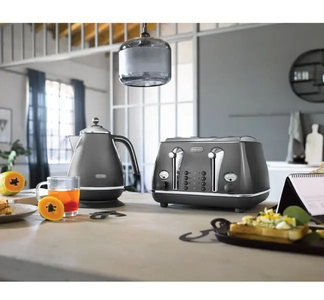 [Hàng chính hãng] Máy nướng bánh mì DeLonghi Icona Metallics CTOT2103 (BG/ GY)